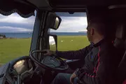 Driver on a Renault Trucks T in Scotland
